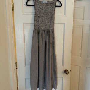 Hill House Home Cosima Nap Dress Chocolate Gingham